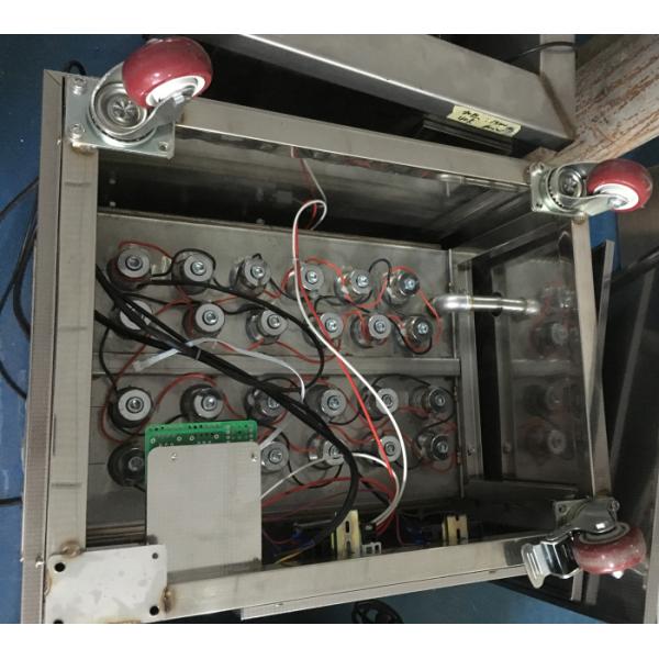 Three Tanks Brass Ultrasonic Cleaner With Oil Skimmer Spray Piping System 3600W