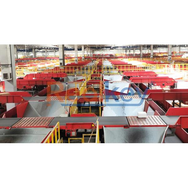 Efficient Sorting Swivel Wheel Sorter Conveyor Carton Sorter For E-Commerce Warehous