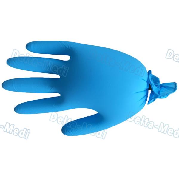 Durable Disposable Surgical Gloves , White Color Latex Examination Gloves