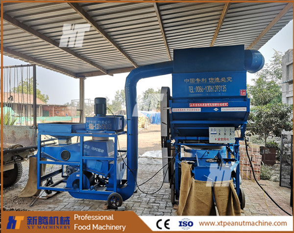 High Efficiency Peanut Dehuller 7.7kw Peanut Peeling Machine Peanut Shelling Equipment