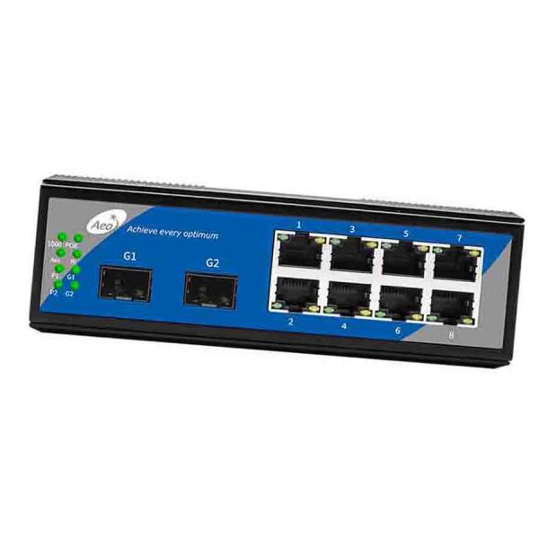 IEEE802.3af / At 32Gbps 8 Port POE SFP Switch