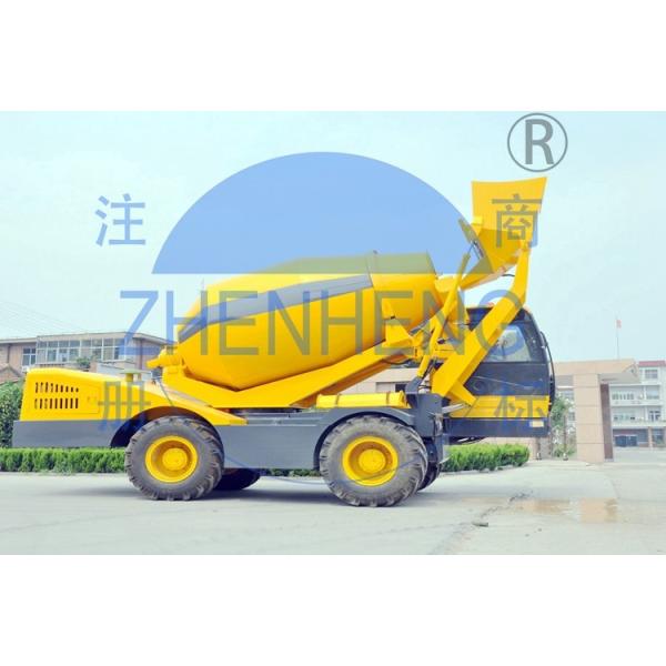 Batch Type Self Loading Concrete Mixer High Speed Productivity For Rural Construction