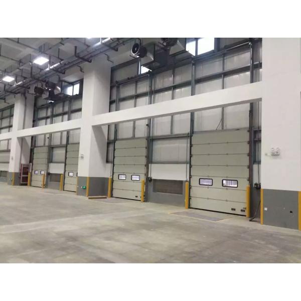 Durable Industrial Sectional Overhead Door In Warehouses Loading Docks