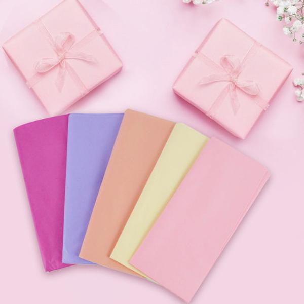 Custom 22g Multicolor Wrapping Paper Sheet For Gift Packaging