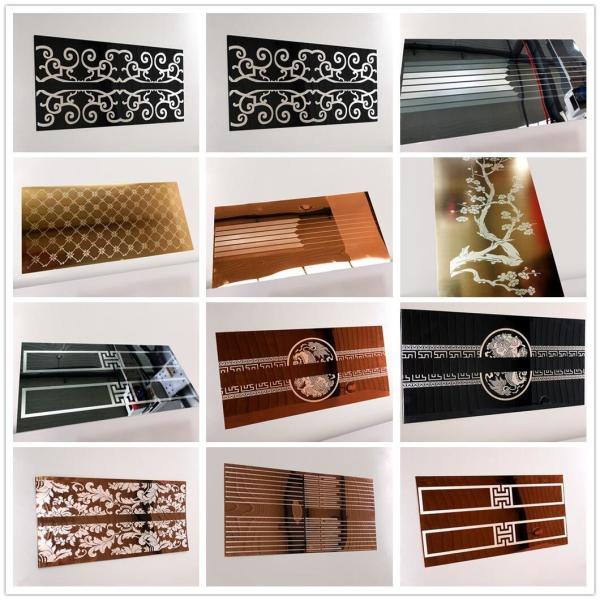 CNC Laser 304 Stainless Steel Sheet/Metal Surface/Copper/Brass/Aluminium Villa Elevator Door/Interior Room Wall/Hotel Color Art Decoration Etching Machine