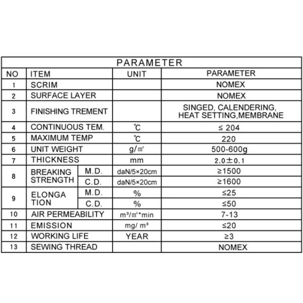PTFE Membrane Nomex Industrial Dust Collector Bags Non Woven Felt Water Oil Proof