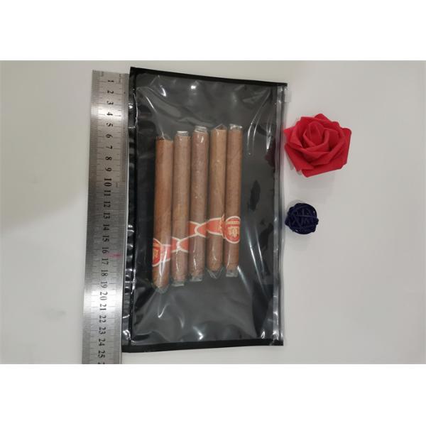 RTS Humidity Cigar Packaging Bags , Side Ziplock With Slider Cigar Humidor Bag