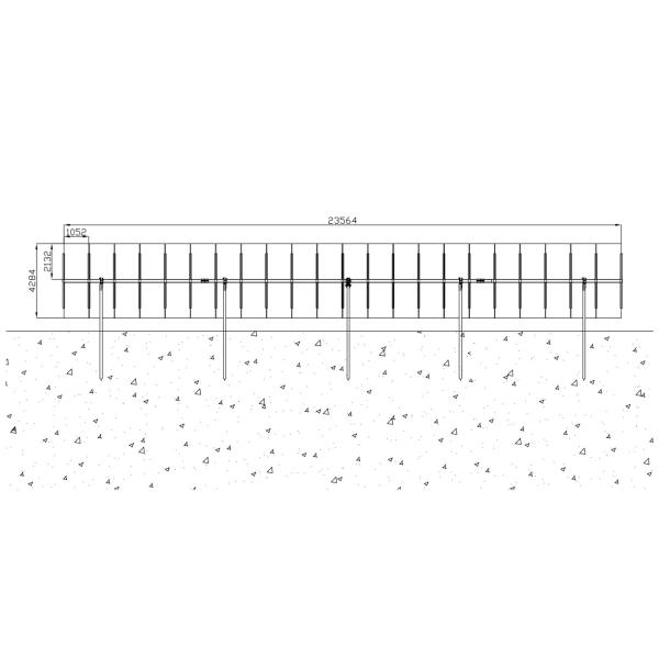 50 Kw Solar Panel Trackers System Module Sun Single Axis Solar Tracker