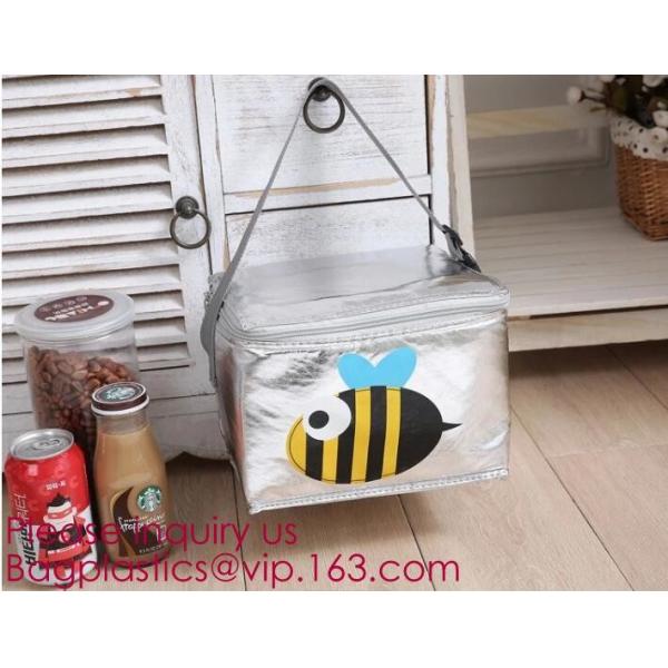 Foldable Lunch Insulated Cooler Bag Heated Food Delivery Bag Thermal Pizza Delivery Cooler Bag