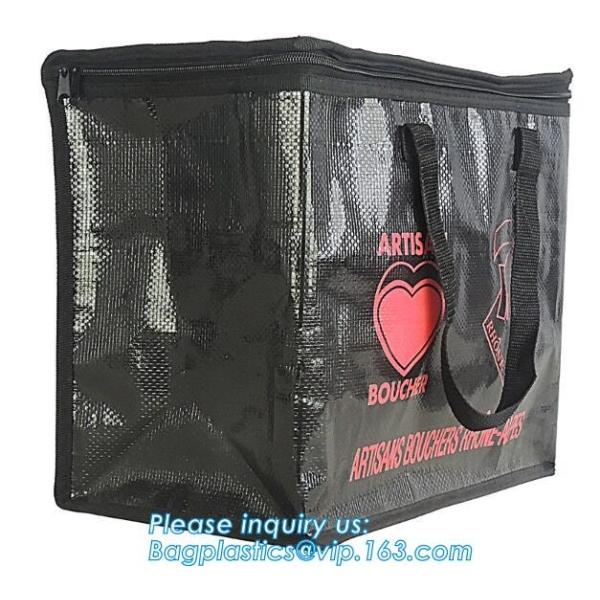Foldable Lunch Insulated Cooler Bag Heated Food Delivery Bag Thermal Pizza Delivery Cooler Bag