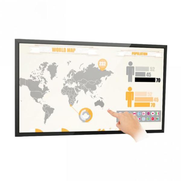 10 Finger Multi Touch LCD Panel Touch Screen Monitor 43 Inch 4K Commercial