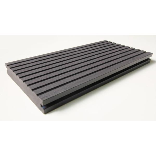 Synthetic Brown Wood Plastic Composite WPC Decking for Garden