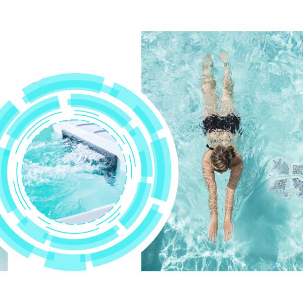 Clear Customizable Fiberglass Modular Above Ground Pool for Trendy Island Resort Villa