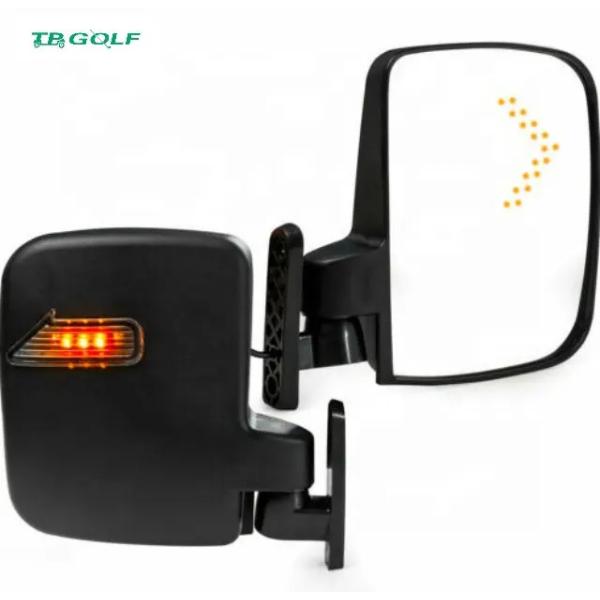 Universal Adjustable Golf Cart Folding Side View Mirrors For All Brands
