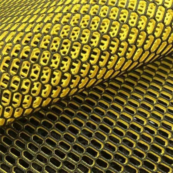 2 Color Knitted Air Mesh Material 100% Polyester Breathable Mesh Material