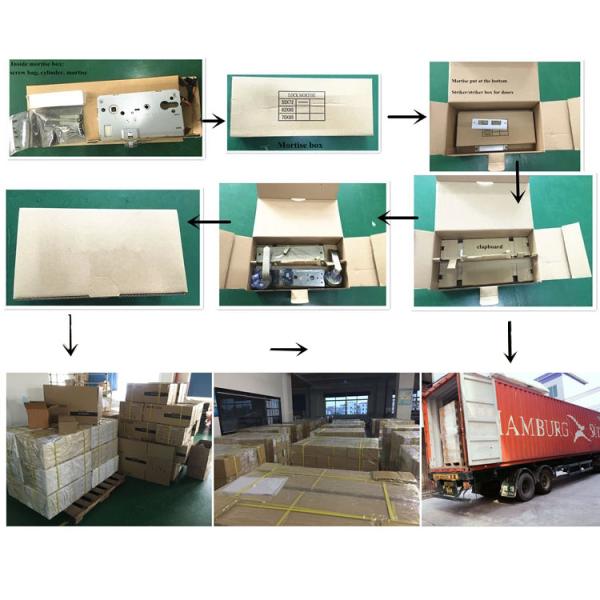 Combination Slim Smart Hotel Lock , Electronic Door Lock With Biometric