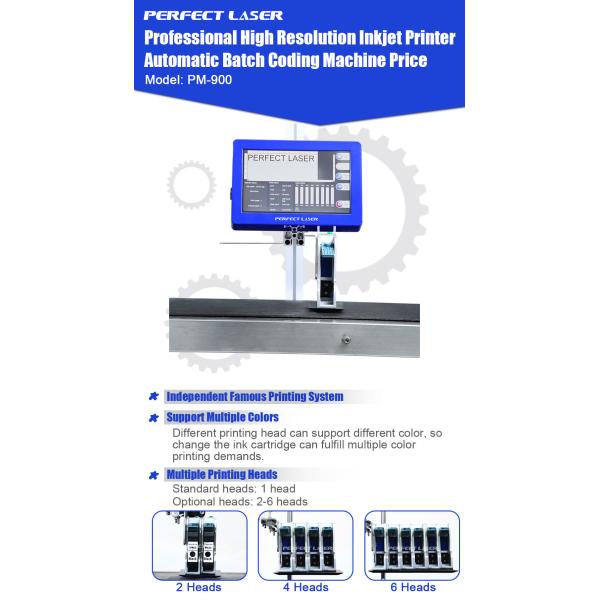 High Resolution Pipeline Inkjet Industrial Printers Fully Automatic Hp Technology