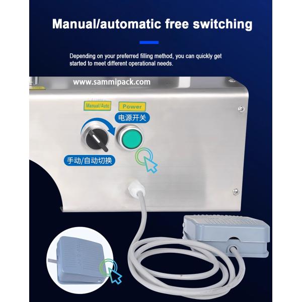 High Quality Stainless Steel Body Semi Automatic Rotor Pump Kimtem Cream Paste Tube Filling Machine