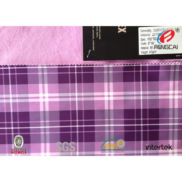 Polyester Composite Softshell Fabric TPU Coated Fabric For Winter Jacket