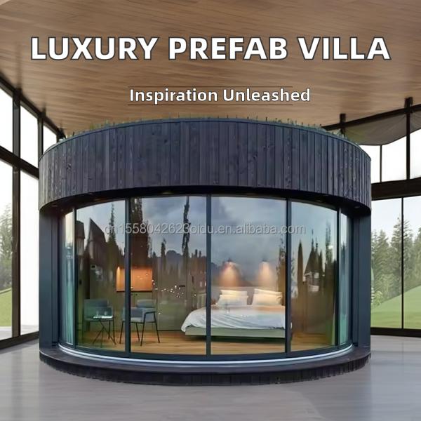 Modern Luxury Portable Container House Prefabricated Steel Structure Mobile Prefab Villa Home Hotel for Log Eco-Friendly