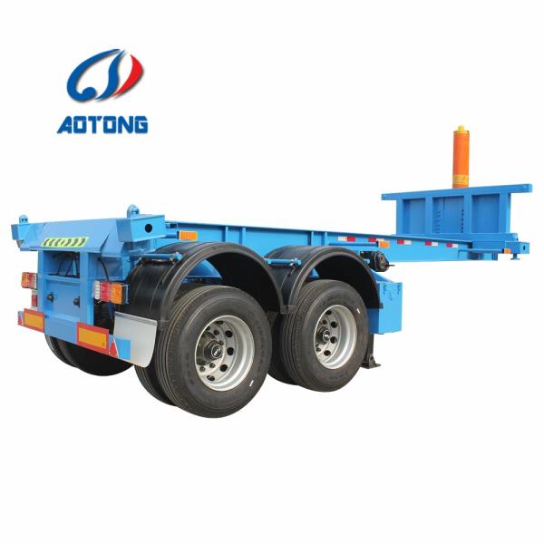 Truck Trailer 3 axles flatbed semi-trailer platform 40ft 48ft for container transport