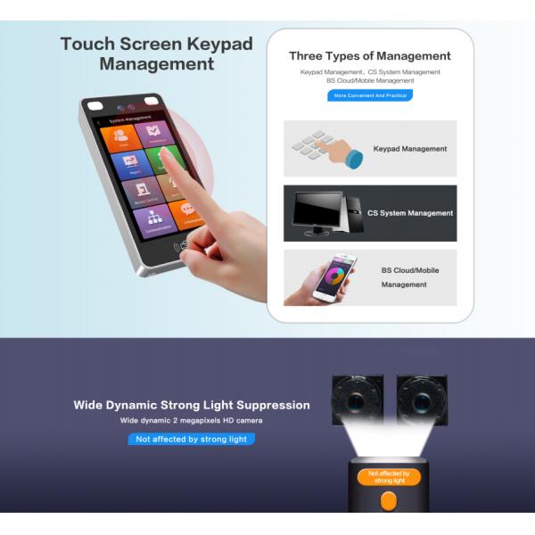 5 inch Dynamic Face Recognition Time Attendance Access Controller Linux 2024 new