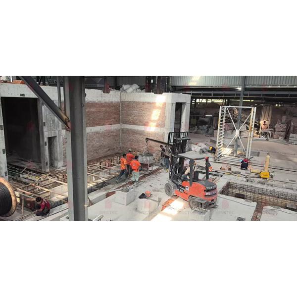 Custom Decorative Brick Project - Brictec Malaysia Facility with Automated Glazing System