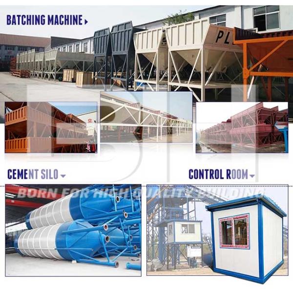 Industrial Computer Control Concrete Batching Plant With High Production Efficiency