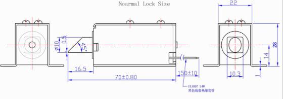 Locker using Electric Cabinet Lock , keypad cabinet lock with 30mm long cable and connector