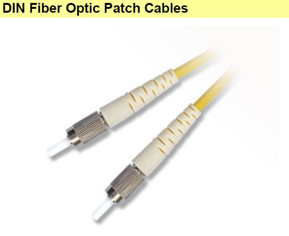UPC - DIN Fiber Optic Connectors 1310/1550nm For Communication , 2.0dB IL