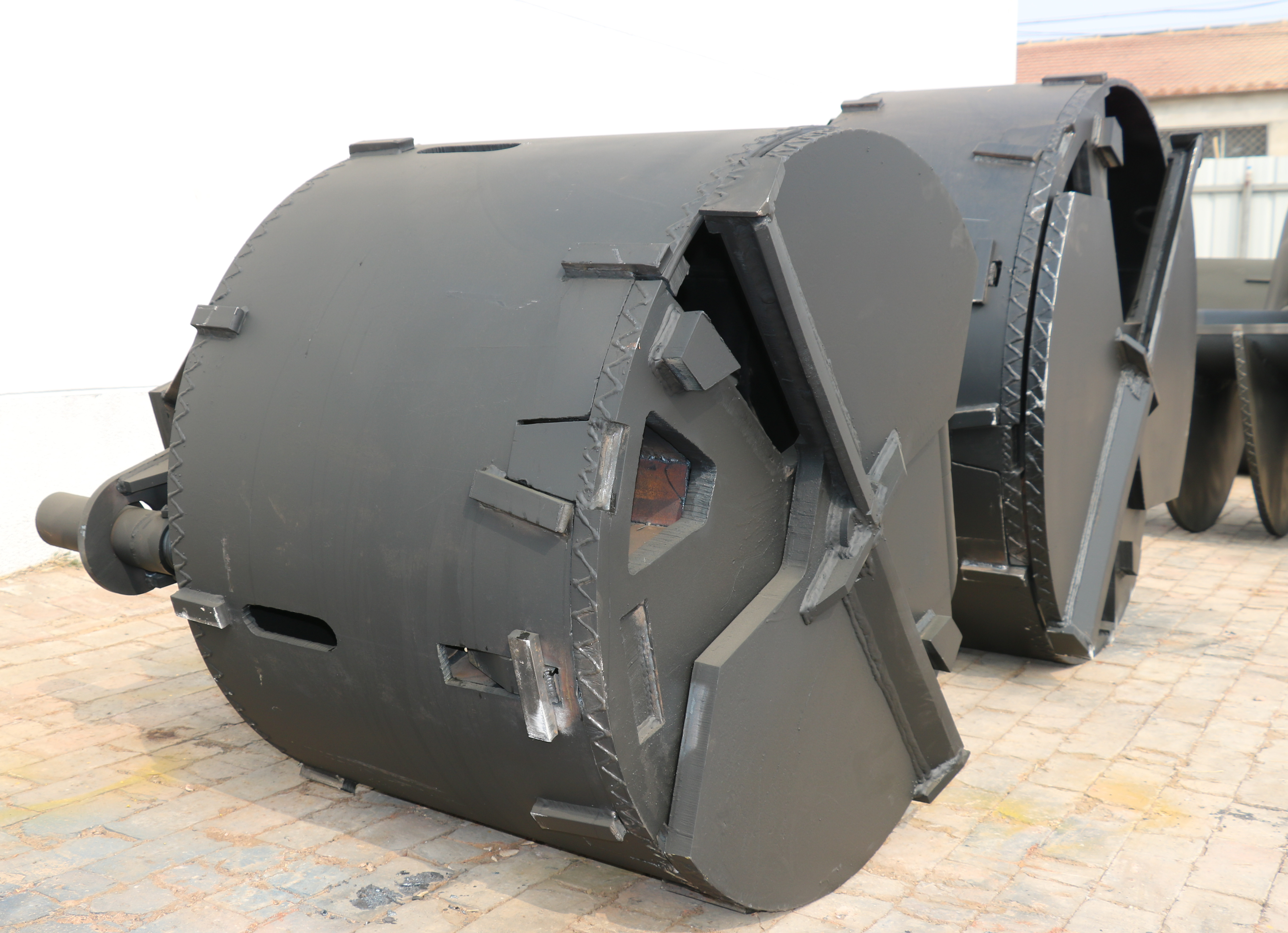 Double Cut Straight Soil Cleanup Bucket High Wear Resistance