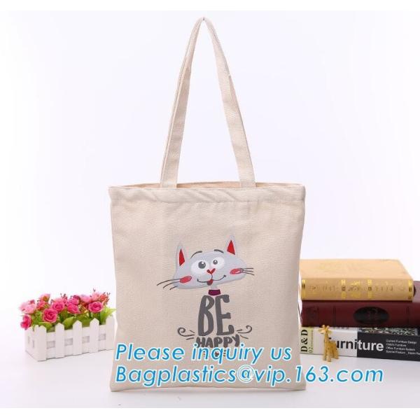 Handed long handle heavy duty cotton canvas tote bag,eco-friendly fashion custom logo market duffle white organic cotton