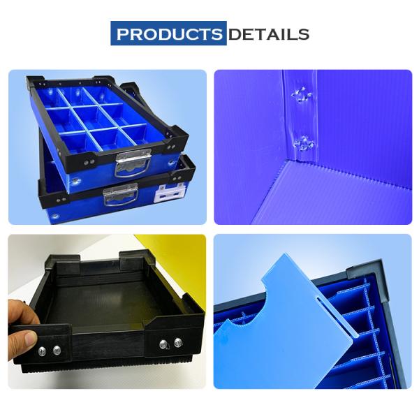 White PP Corrugated Plastic Box , Foldable Corrugated Plastic Box