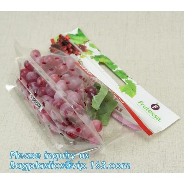 cpp printed slider zip lock vegetable fruit bag, grape packing bags/ fresh grape packaging bag, food preservation slider