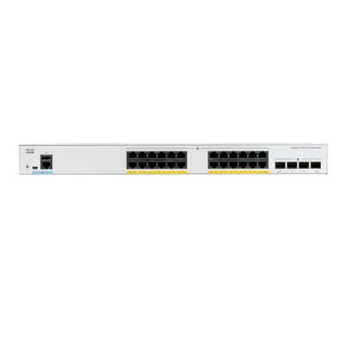 Cisco C1000-24P-4X-L access switch 24Gigabit Ethernet RJ45 PoE+ Uplink interfaces 4 SFP+ 195W