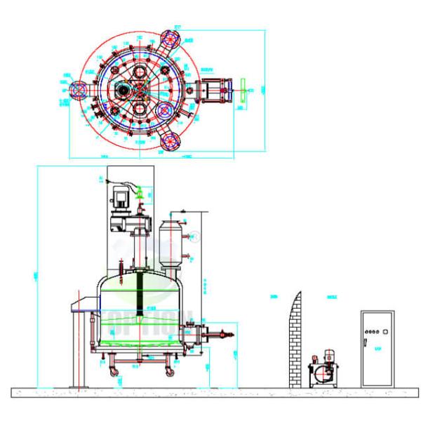 200L Nutsche Filter Dryers TOPTION Nutsche Filtration Drying
