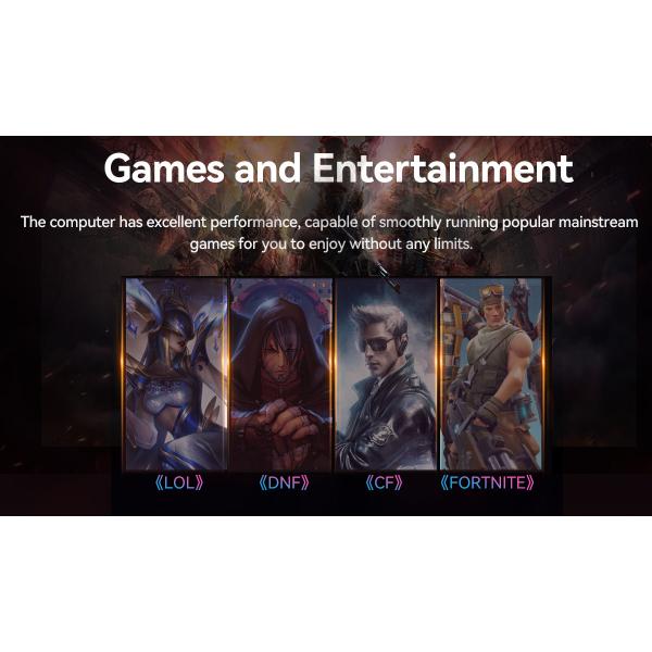 Intel Core I7 1260P Iris Xe Graphics Gaming PC Single LAN Three Display Mini Computer