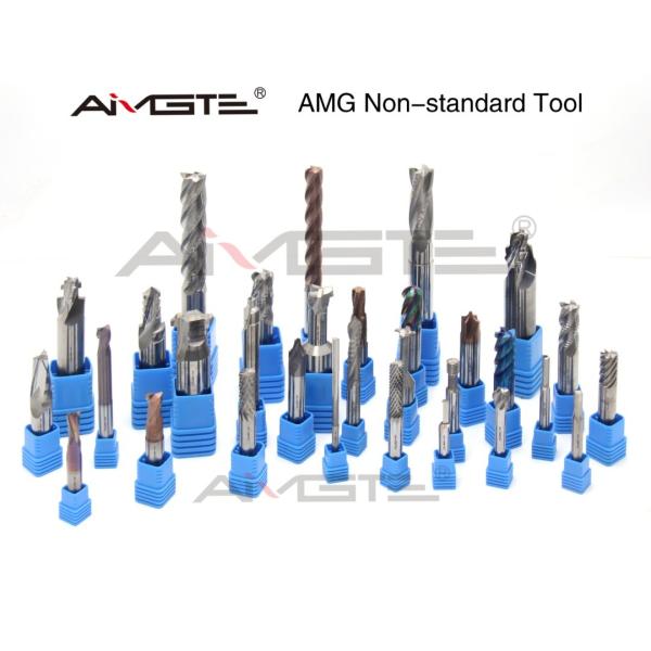 Two Flutes Carbide End Mill Cutter Customized CNC End Mills For Wood