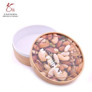 China Empty 157gsm Coated Paper Round Cardboard Gift Boxes For Food wholesale