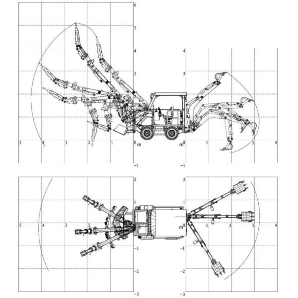 Underground Mining Scaler Diesel Power Tunnel Loose Rock Scaler Scaling Rig