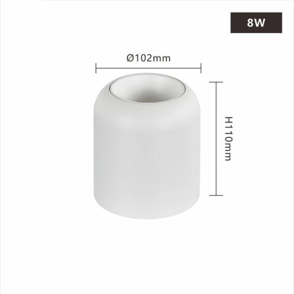 High CRI Surface Mounted LED Downlights Black IP20 Waterproof 2700K