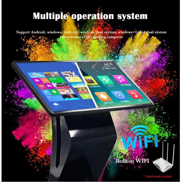 55" Floor Standing All In One Touch Screen Kiosk Computer Android Windows System