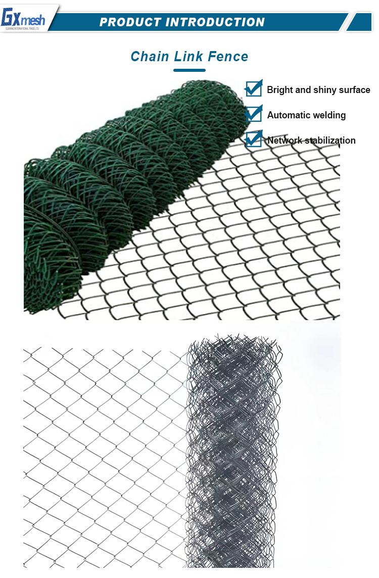 Fence Factory Direct Sale Aquaculture Purse Seine Orchard Protection Net Pvc Coated Chain Link Fence