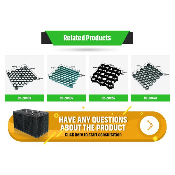 6 Quantity per Square Meter Plastic Roll Driveway Geocell Ground Grid for Parking Lot