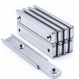 China N52 Nickle Plated Strong NdFeB Rectangular Countersunk Magnet wholesale