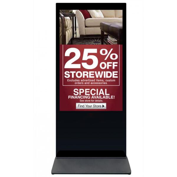 55 Inch Media Player Display Standing Advertising Screen Indoor LCD Digital Signage Display