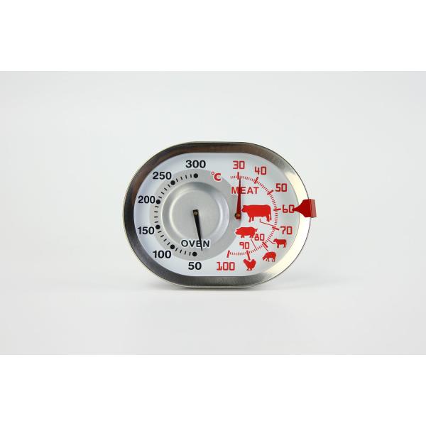 Wide Screen Oval Shape Oven Temperature Gauge , Digital Baking Thermometer
