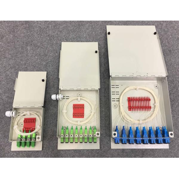 Indoor Fiber Optic Terminal OTB Wall Mountable Face Plate 4 SC/UPC Adapter Ports