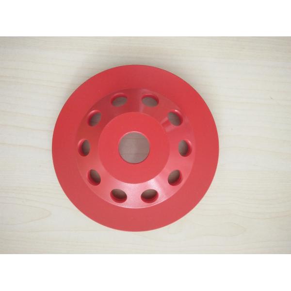 Metal Bond 125mm Diamond Swirl Cup Wheel 9 Nos Teeth For Stone / Concrete