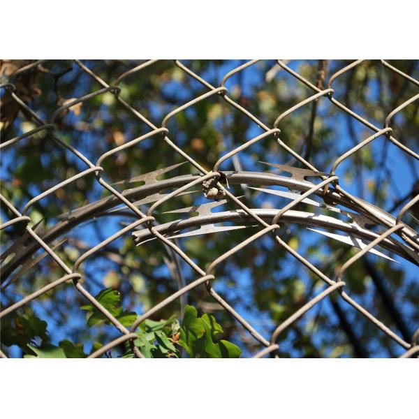 Boundary Wall wire fencing mesh For Leisure Sports Field / School Chain Link Fence